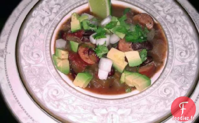 Chili Épicé et Riche en Saucisses et Haricots Rouges (Ww 6 Pointsplus)