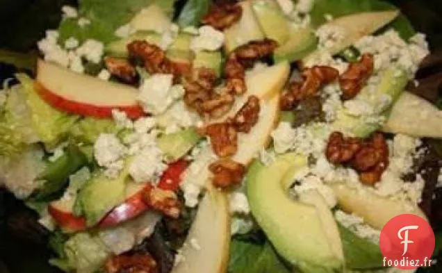 Salade d'Avocat aux Pommes et Vinaigrette à la Mandarine