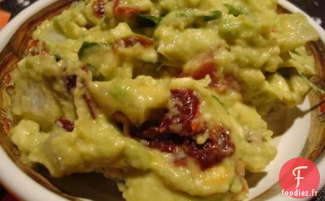 Pizza au Poulet, aux Champignons et à l'Avocat