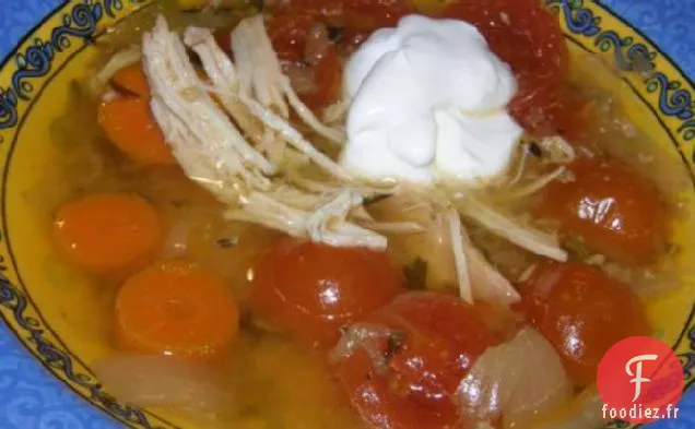 Soupe de Poulet et Légumes à la Yucatane