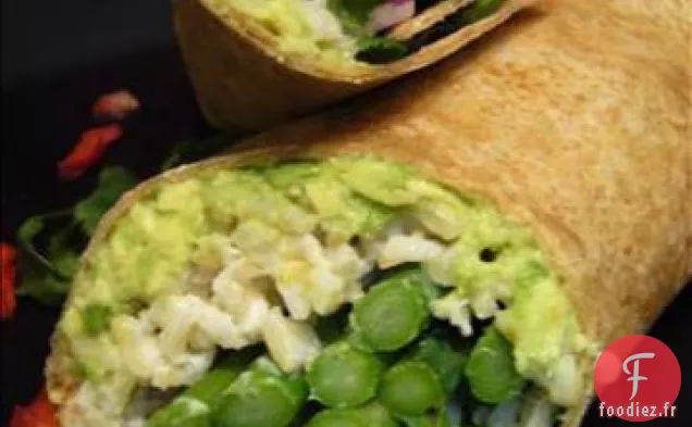 Wraps d'Asperges et d'Avocats
