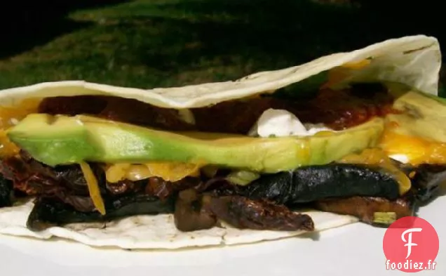 Quesadilla aux Tomates Séchées et Portabella