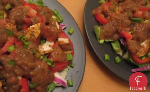 Ww 5 Points - Salade Fajita Avec Vinaigrette Salsa