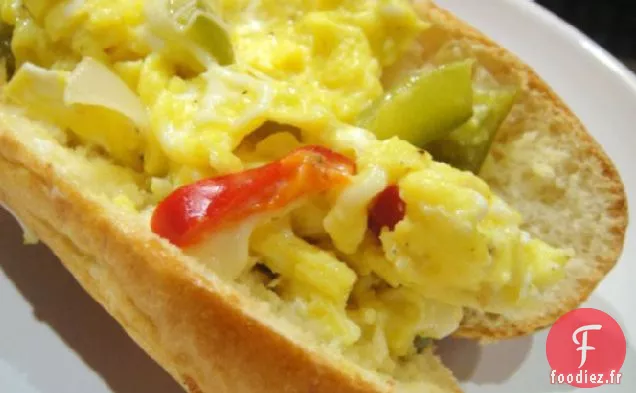 Sandwich aux Poivrons et aux Œufs