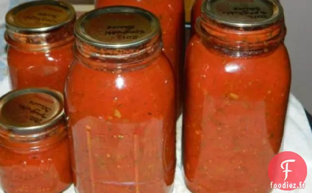 Sauce à Spaghetti Acidulée pour la mise en conserve