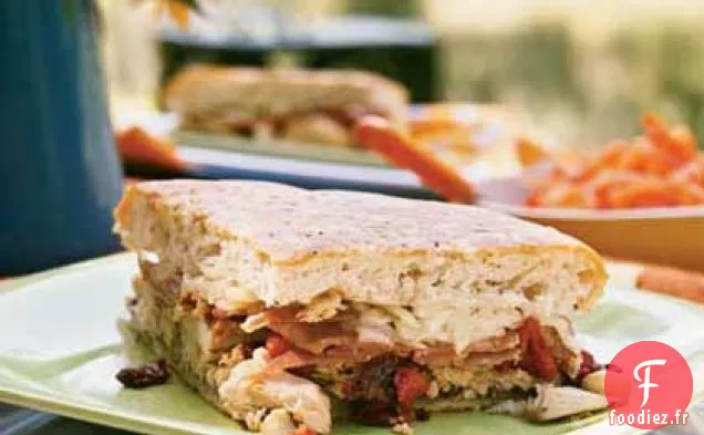 Sandwich au Poulet Antipasto