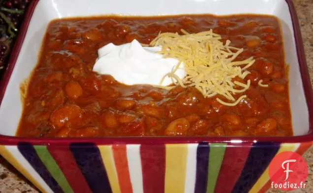 Chili à la Mijoteuse Chili et Haricots