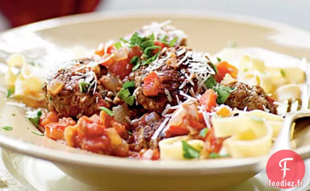Boulettes de Viande Fumées au Jambon Serrano - Sauce Tomate