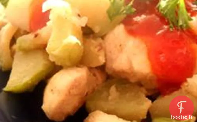 Poulet et Chayote
