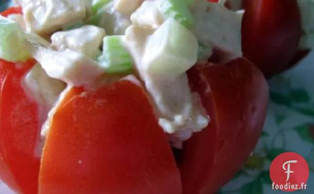 Salade de Poulet Aux Tomates Farcies