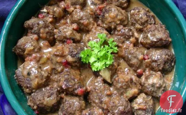 Boulettes de Viande Suédoises Aquavit