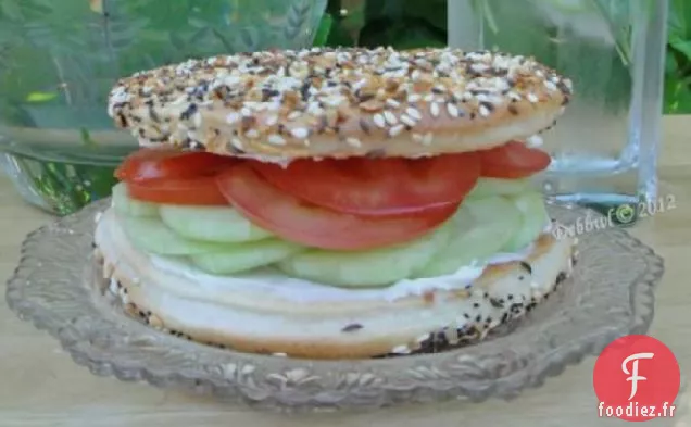 sandwich au bagel végétarien
