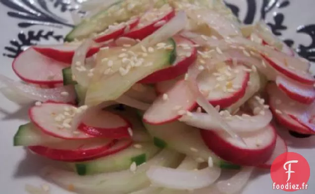 Salade de Concombre et Radis à la Japonaise
