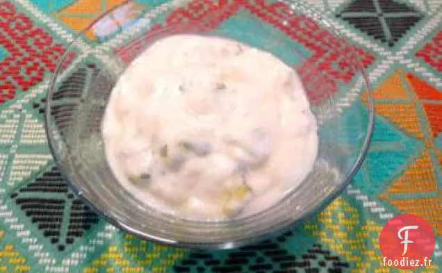 Vinaigrette au Yaourt et au Concombre