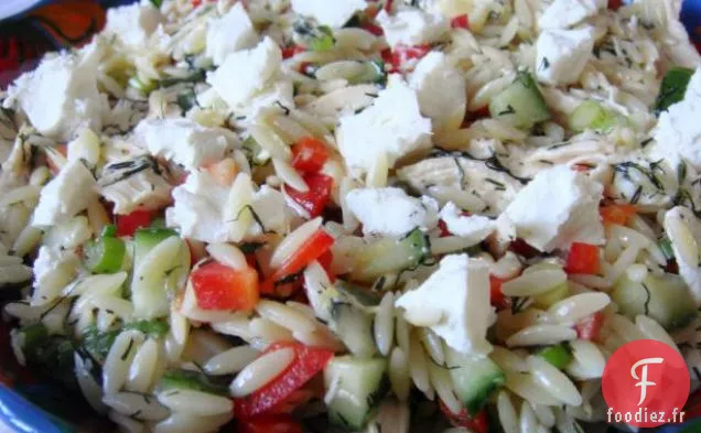 Orzo Citronné - Salade Végétarienne Au Poulet