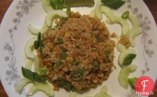 Riz Frit Végétalien Thaïlandais (Khao Phad Jay)