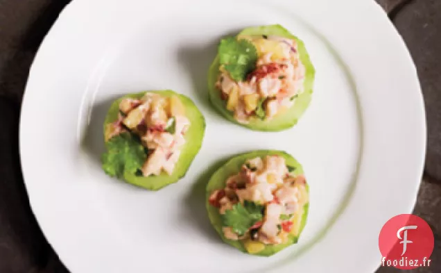 Salade de Homard sur Tranches de Concombre