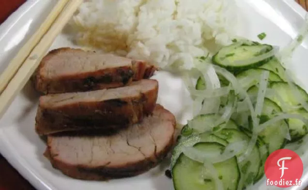 Porc Au Sésame Avec Salade De Concombre Thaï