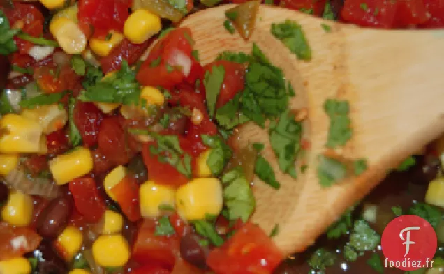 Salsa de Haricots Noirs et de Maïs (Faible en gras)