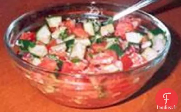 Salade de Tomates et Menthe (Shirazi)