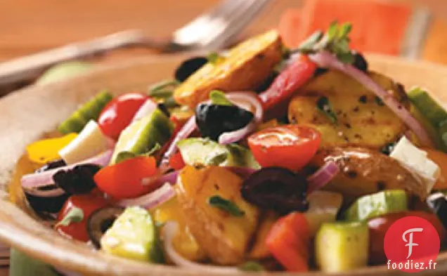 Recette de Salade de Pommes De Terre Grecques Grillées
