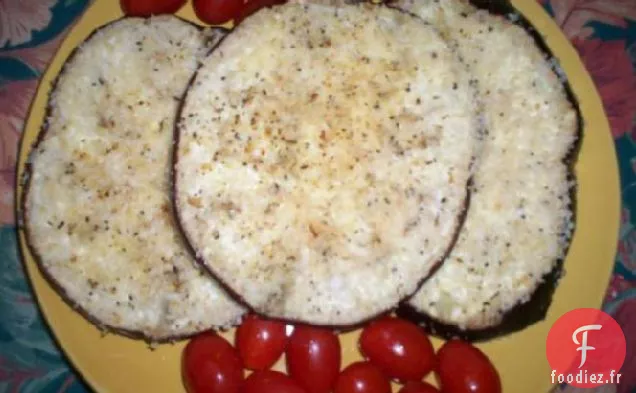 Aubergines Panées de Panko Cuites Au Four