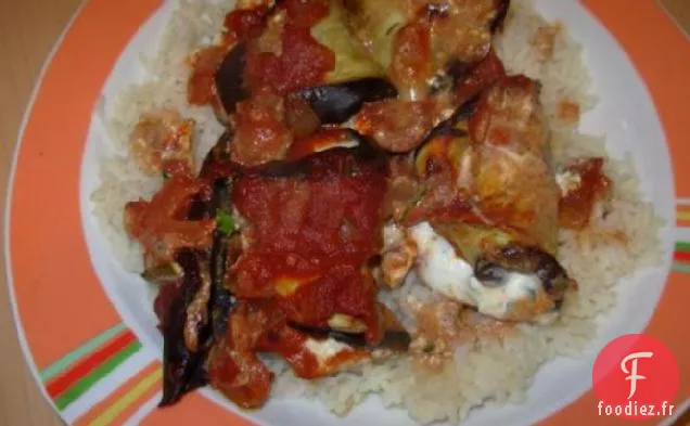 Rouleaux d'Aubergines (Aubergines) et Ricotta