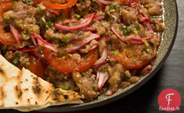 Recette de Salade d'Aubergines Carbonisées