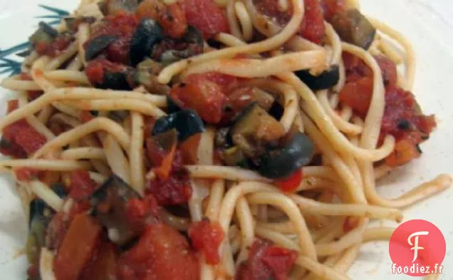 Spaghetti à la Sauce Tomate et Aubergine