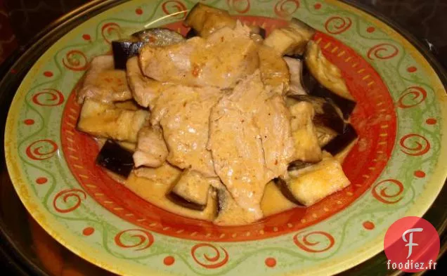 Curry De Porc Rouge Thaï Aux Aubergines