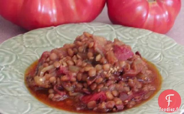 Ragoût de Lentilles aux Aubergines Turques