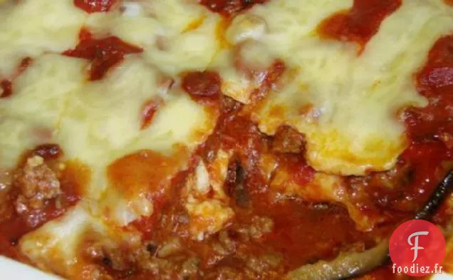 Casserole d'Aubergines Parmigiana et Viandes Italiennes