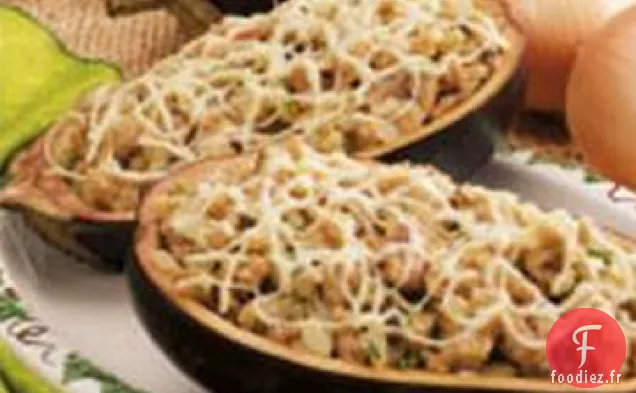 Aubergines Farcies aux Champignons