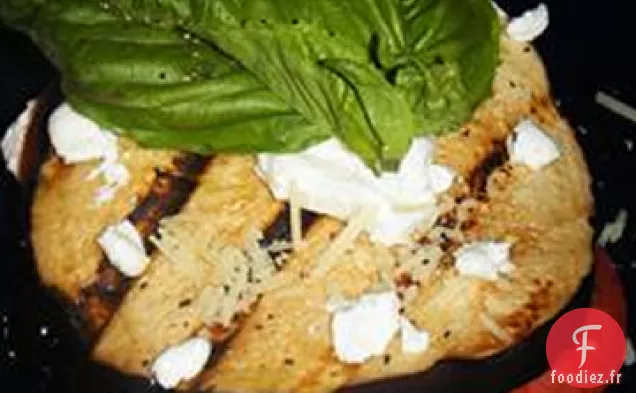 Aubergines Grillées, Tomates et Fromage de Chèvre
