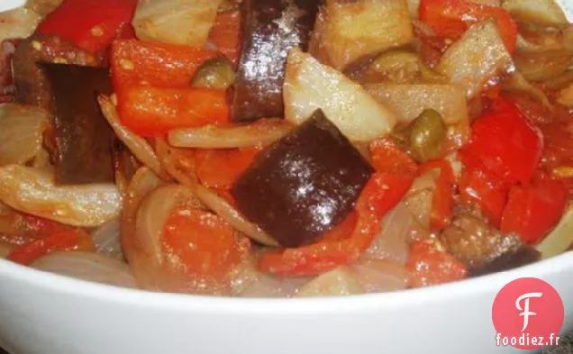 Légumes Français Rôtis dans une Vinaigrette Chaude au Balsamique et à l'Huile d'Olive