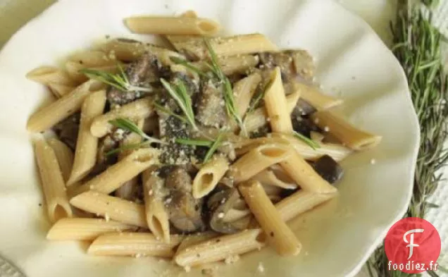 Penne Con Funghi E Melanzane