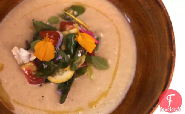 Soupe d'Aubergines Rôties de Daniel Patterson