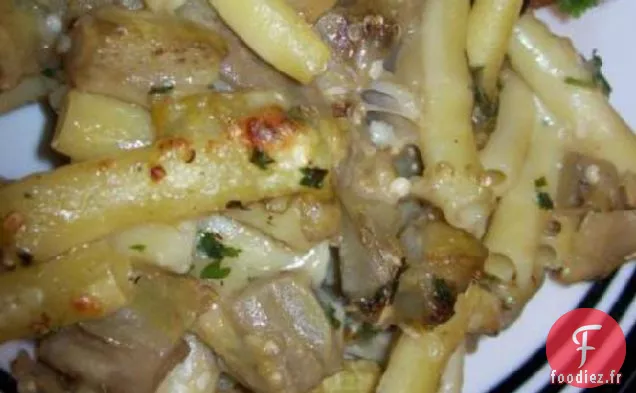 Ziti, Gratin d'Aubergines et Fontina