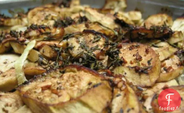 Mélange de Courgettes et Aubergines au Romarin Rôties