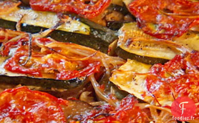 Tomates, Courgettes et Aubergines Cuites au four