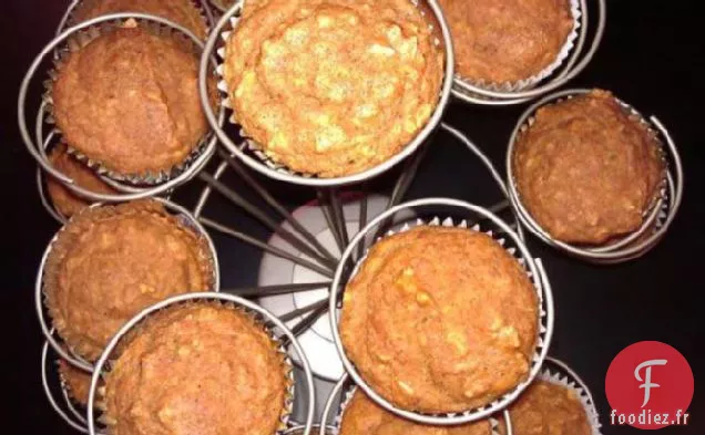 Muffins Humides à la Citrouille et à l'Avoine