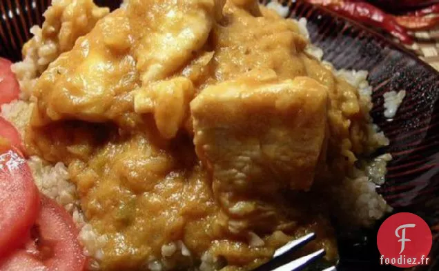 Poulet au Curry Sauce à la Noix de Coco et à la Citrouille