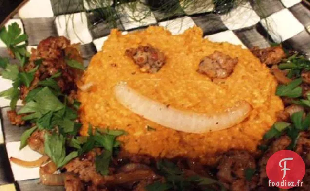 Polenta de Potiron Avec Saucisse Italienne et Fenouil