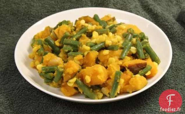 Porotos Quebrados (Ragoût de Haricots Verts et Potiron)