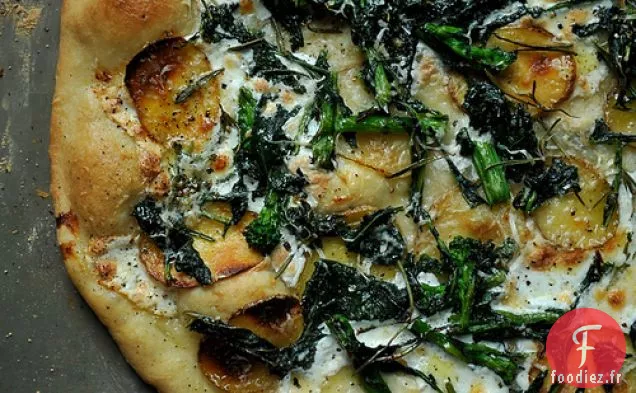 Pizza Rabe Au Brocoli, Pommes De Terre Et Romarin