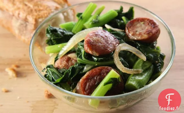 Recette De Bratwurst Sautée Au Brocoli Rabe