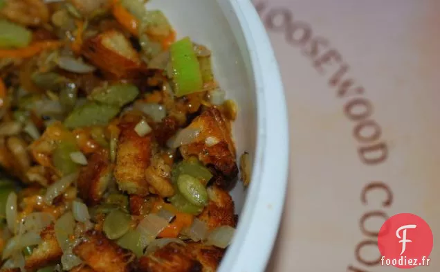 Courge Complètement Farcie a un Bois d'orignal