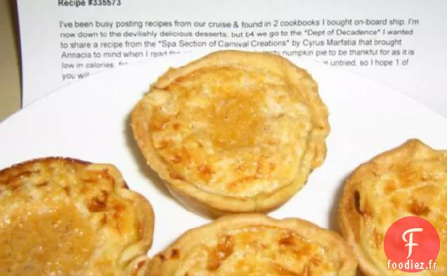 Tarte à la citrouille - Inspiration du Spa Carnival