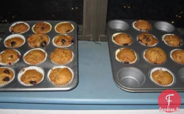 Muffins à la Citrouille Et aux Myrtilles