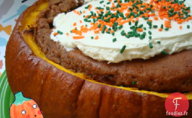 Gâteau Cuit dans une citrouille
